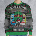 Rocky Loves Holidays Ugly Christmas Sweatshirt