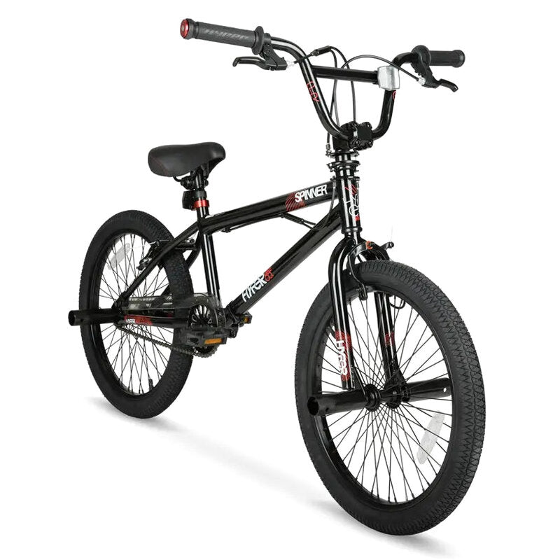 Hyper Bicycles Boys Spinner BMX Bike, 20 inch, Black, Steel Frame - HYP-T20-1100