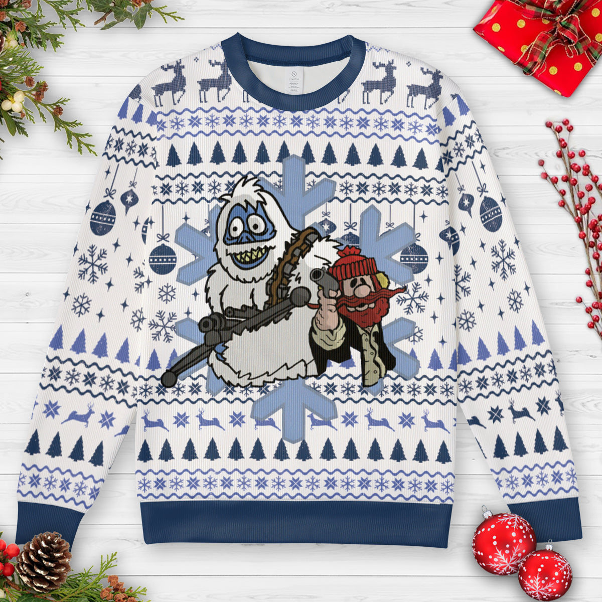 Yukon Solo And Bumblecca Ugly Christmas Sweatshirt