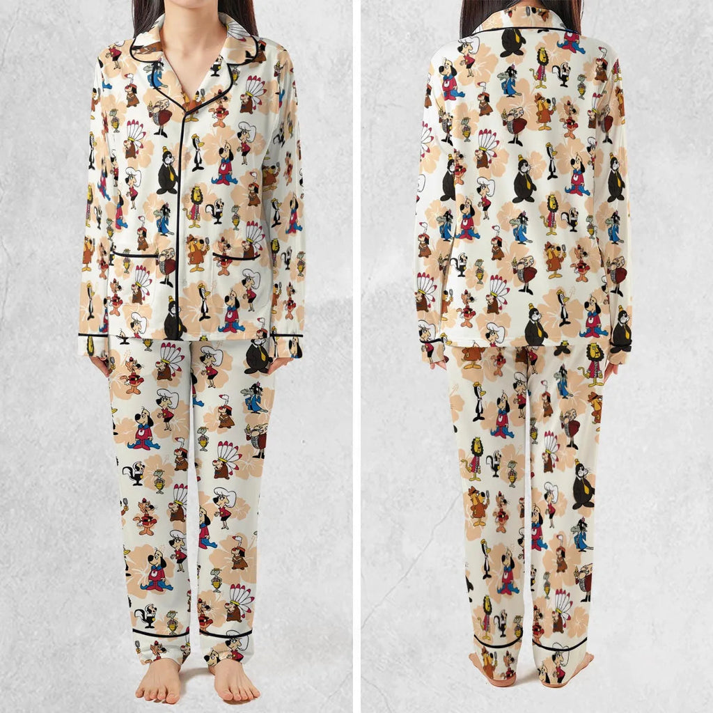 Nostalgia Underdog Characters Pajamas Set