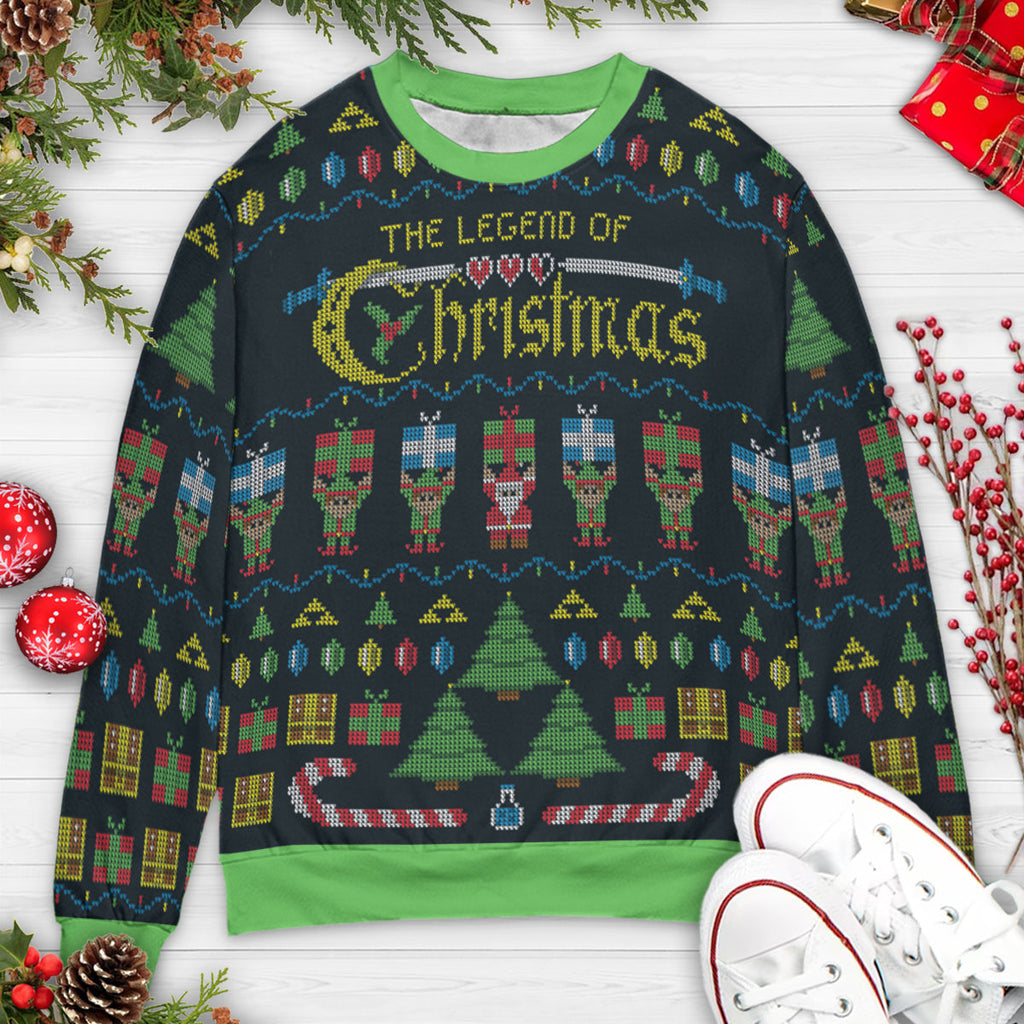 The Legend Of Christmas The Legend of Zelda Ugly Christmas Sweatshirt