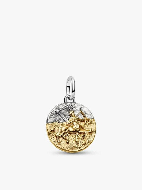 Sagittarius Gold-Plated Zodiac Medallion Charm