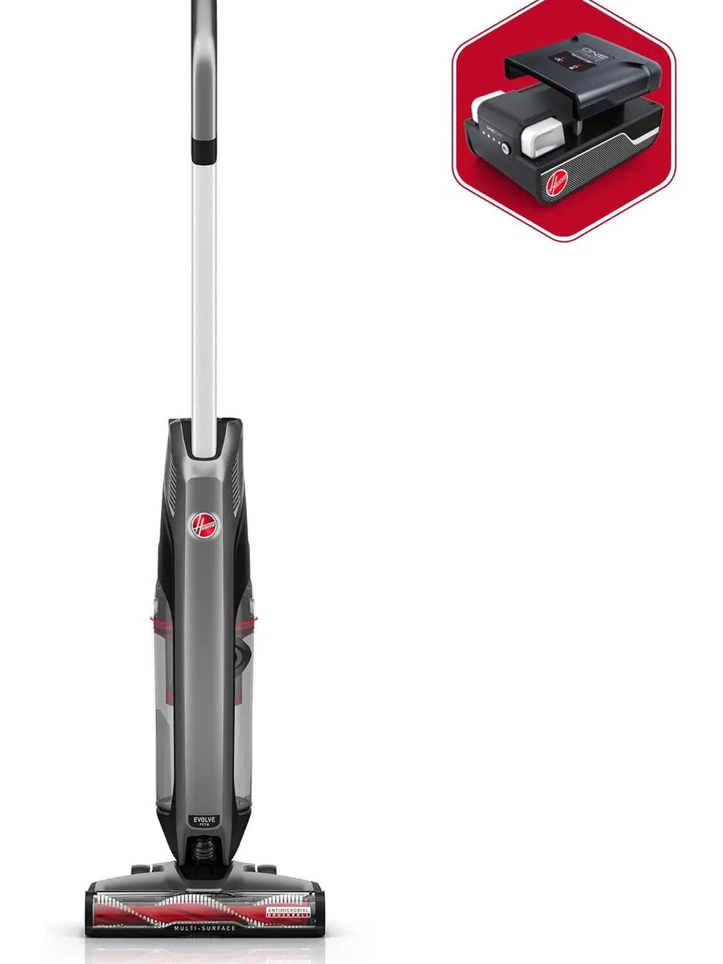 Hoover ONEPWR Evolve Pet Cordless Small Upright Vacuum Cleaner, Black - BH53422V