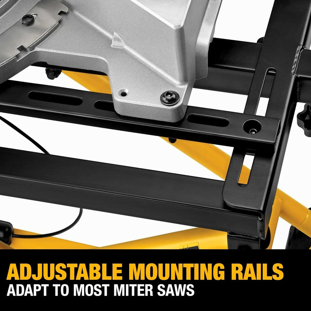 DEWALT Rolling Miter Saw Stand With Wheels, Yellow, 300 lb - DWX726