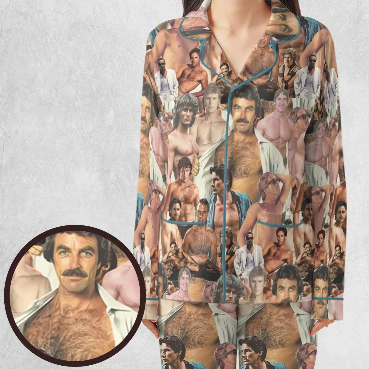 Vintage Hunks of The 80s Pajamas Set