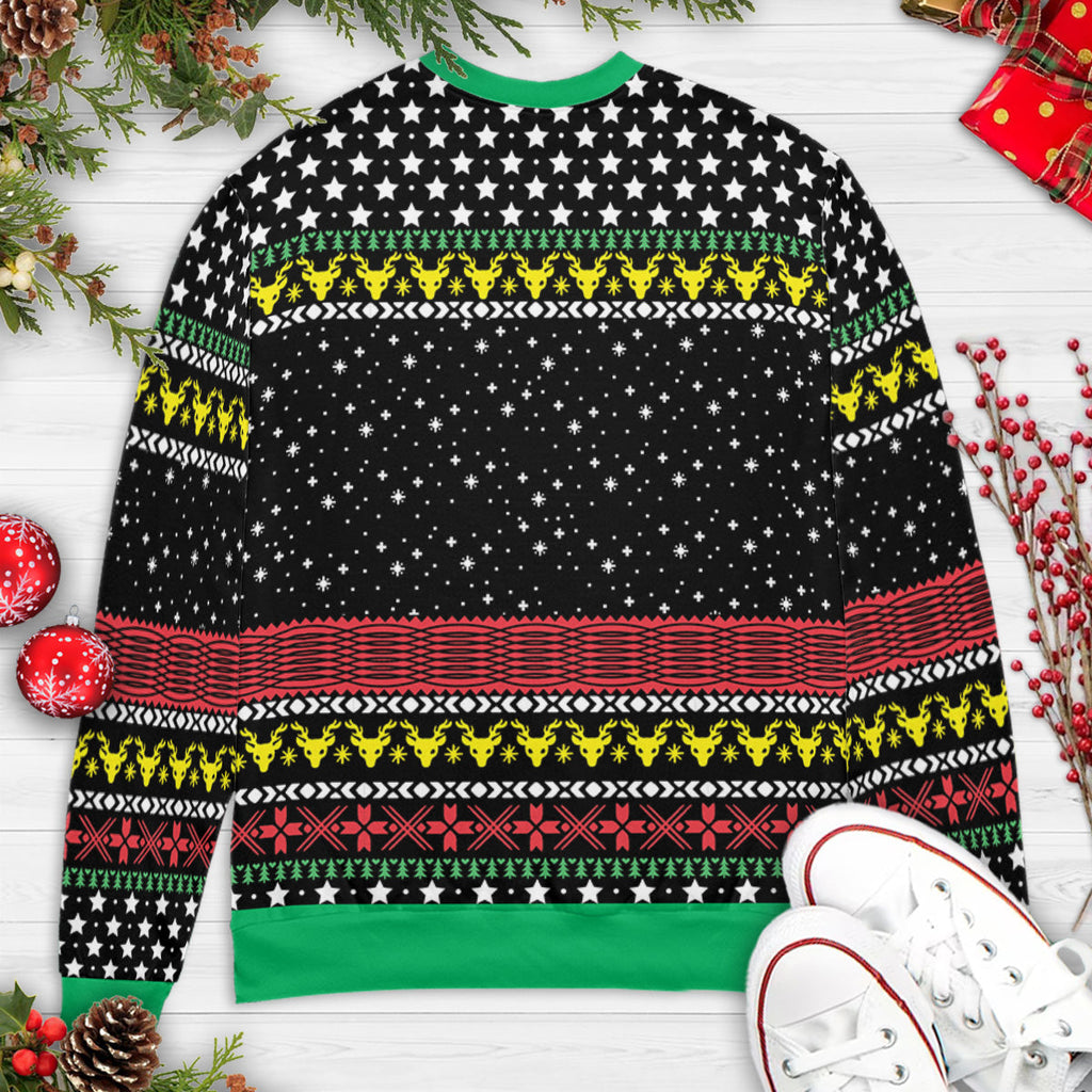 Merry New Year Trading Places Ugly Christmas Sweatshirt