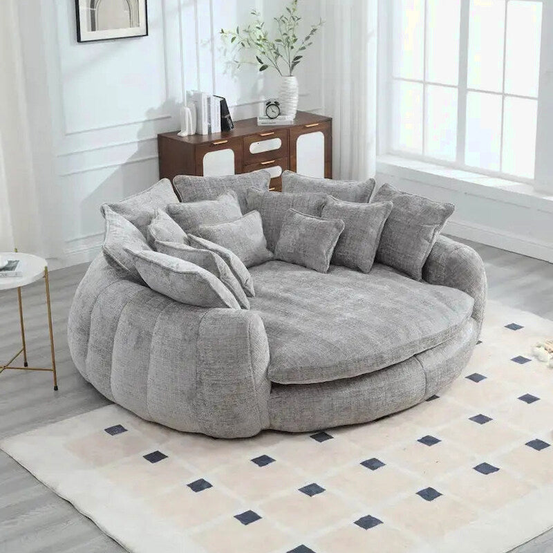 Oversized Double Loaf Sofa Bed With Supportive Armrests