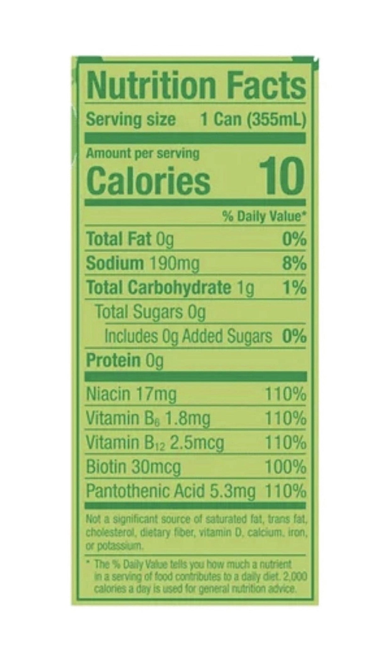 Lime Slush Flavor Energy Drink 12 Pack (12fl oz Cans) Sugar Free Low Calories 200mg Caffeine
