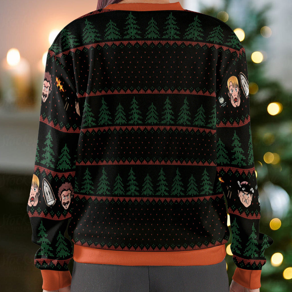 Screaming Marv Home Alone Ugly Christmas Sweatshirt