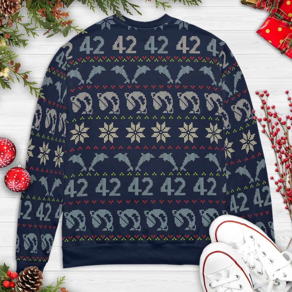 42 Marvin Don't Talk To Me  The Hitchhiker's Guide to the GalaxyUgly Christmas Sweatshirt