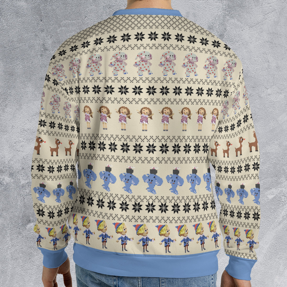 Spotted Elephant Ugly Christmas Sweatshirt