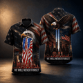 Eagle Of Remembrance 9 11 Never Forget Hawaiian Shirt 911 Patriotic Apparel Gift For Husband