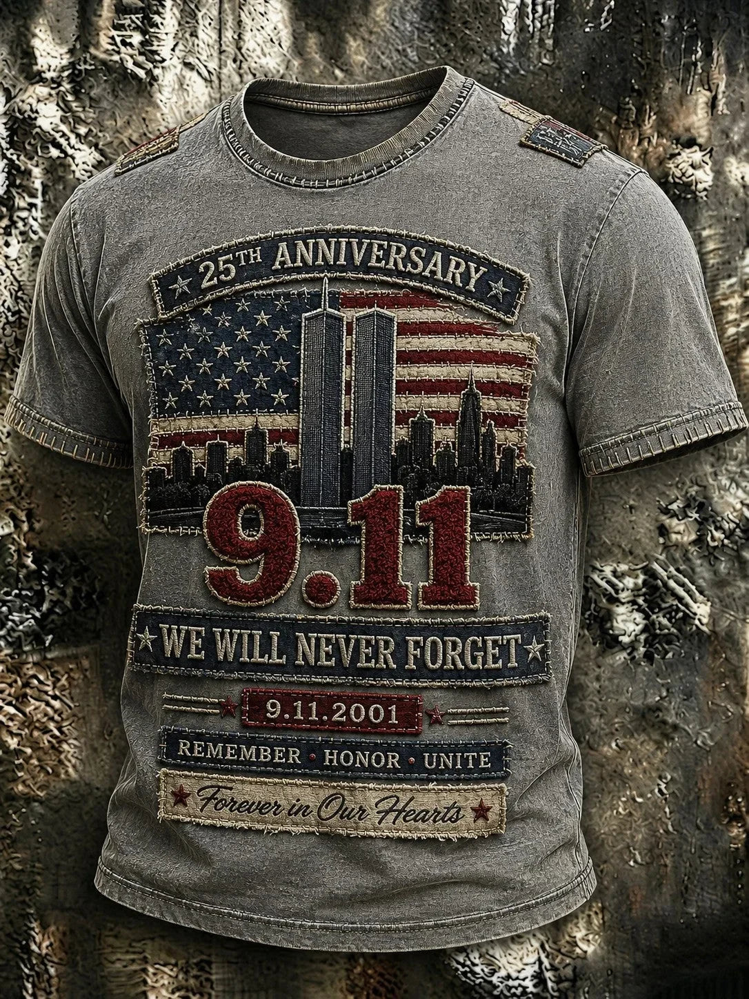 9 11 Never Forget T-Shirt September 11th Commemorative Shirt Patriotic Gift For Dad