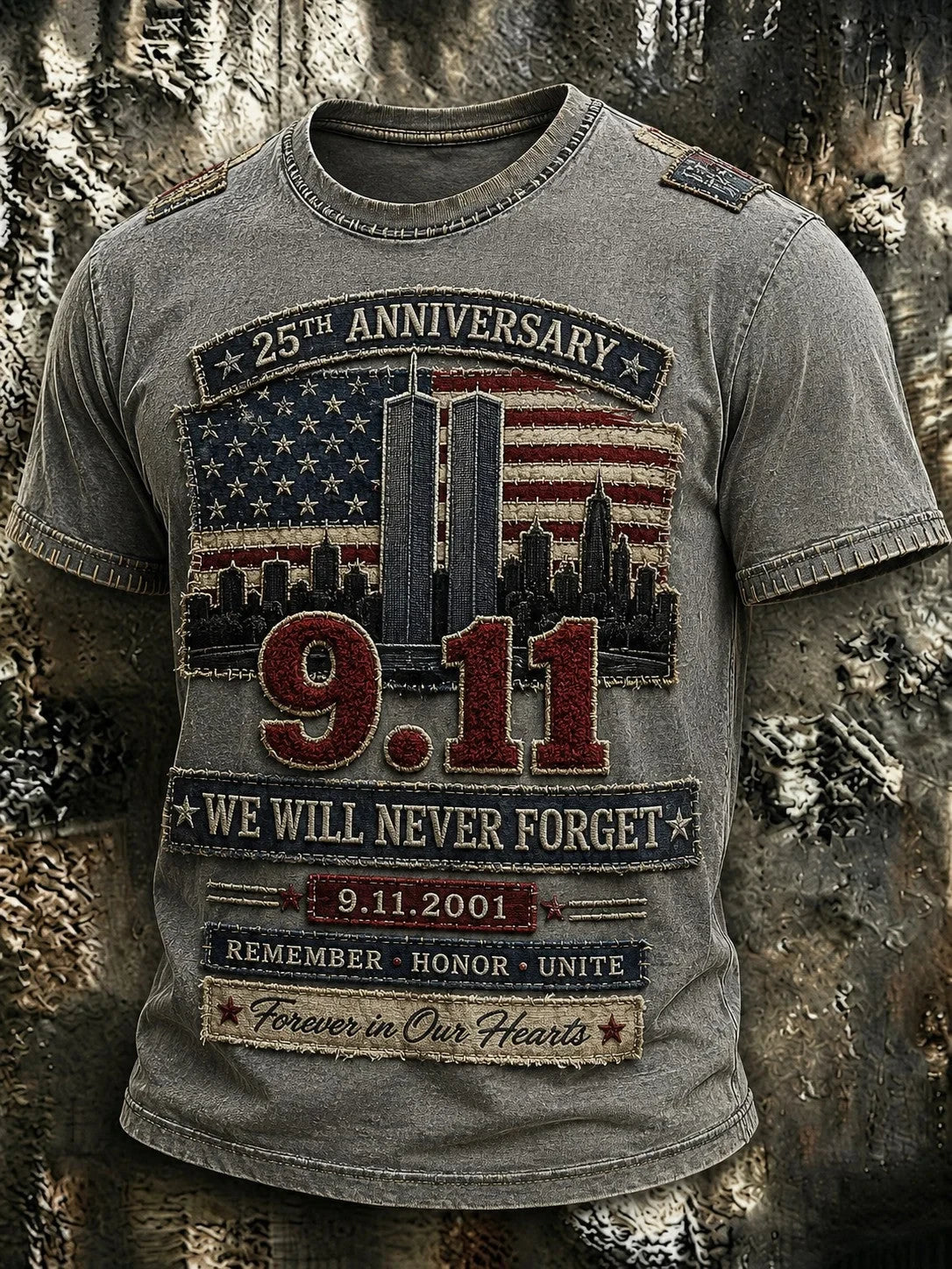 9 11 Never Forget T-Shirt September 11th Commemorative Shirt Patriotic Gift For Dad