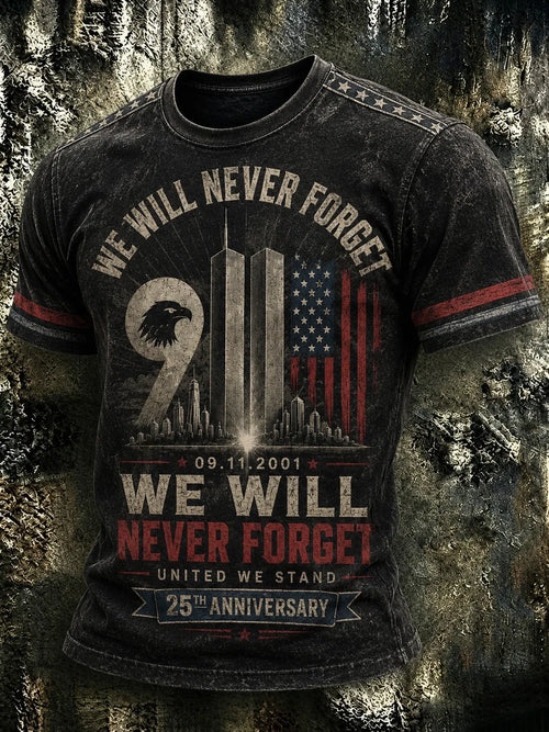 9 11 Never Forget Vintage T-Shirt September 11th Commemorative Shirt Best Gift For Patriots