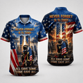 Brave Flame 9 11 Firefighter Memorial Hawaiian Shirt All Gave Some Some All Gave All Aloha Shirt