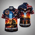 Where Heroes Kneel 9 11 Firefighter Hawaiian Shirt We Will Never Forget Aloha Shirt Gifts