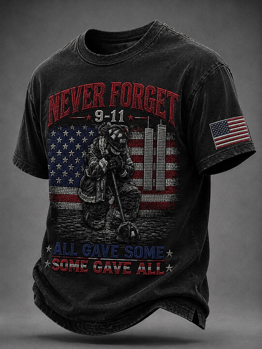 9 11 Never Forget T-Shirt 25th Anniversary Memorial Shirt Patriotic Gift Ideas