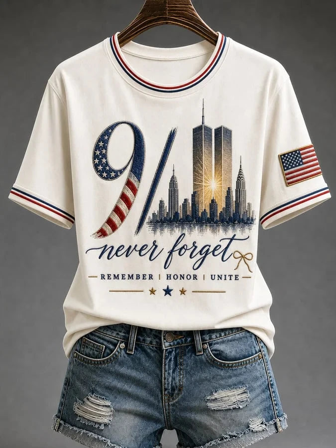 9 11 25Th Anniversary Never Forget Shirt 9 11 Commemorative Clothing Line