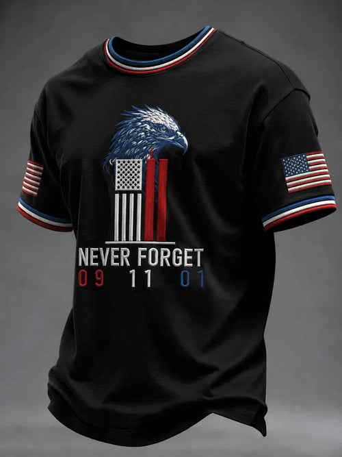 9 11 25Th Anniversary Never Forget Eagle T-Shirt 911 Commemorative Apparel Gift For Patriots