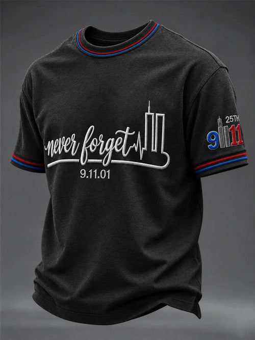 9 11 25Th Anniversary Never Forget Graphic T-Shirt Best Patriot Day Apparel Gift Ideas