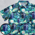 Tardis Starry Night Doctor Who Button Down Shirt