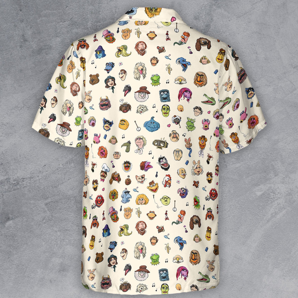 The Muppets Pattern Button Down Shirt