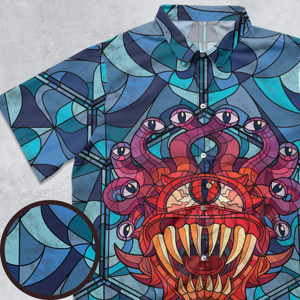 Stained Glass Monster RPG Button Down Shirt