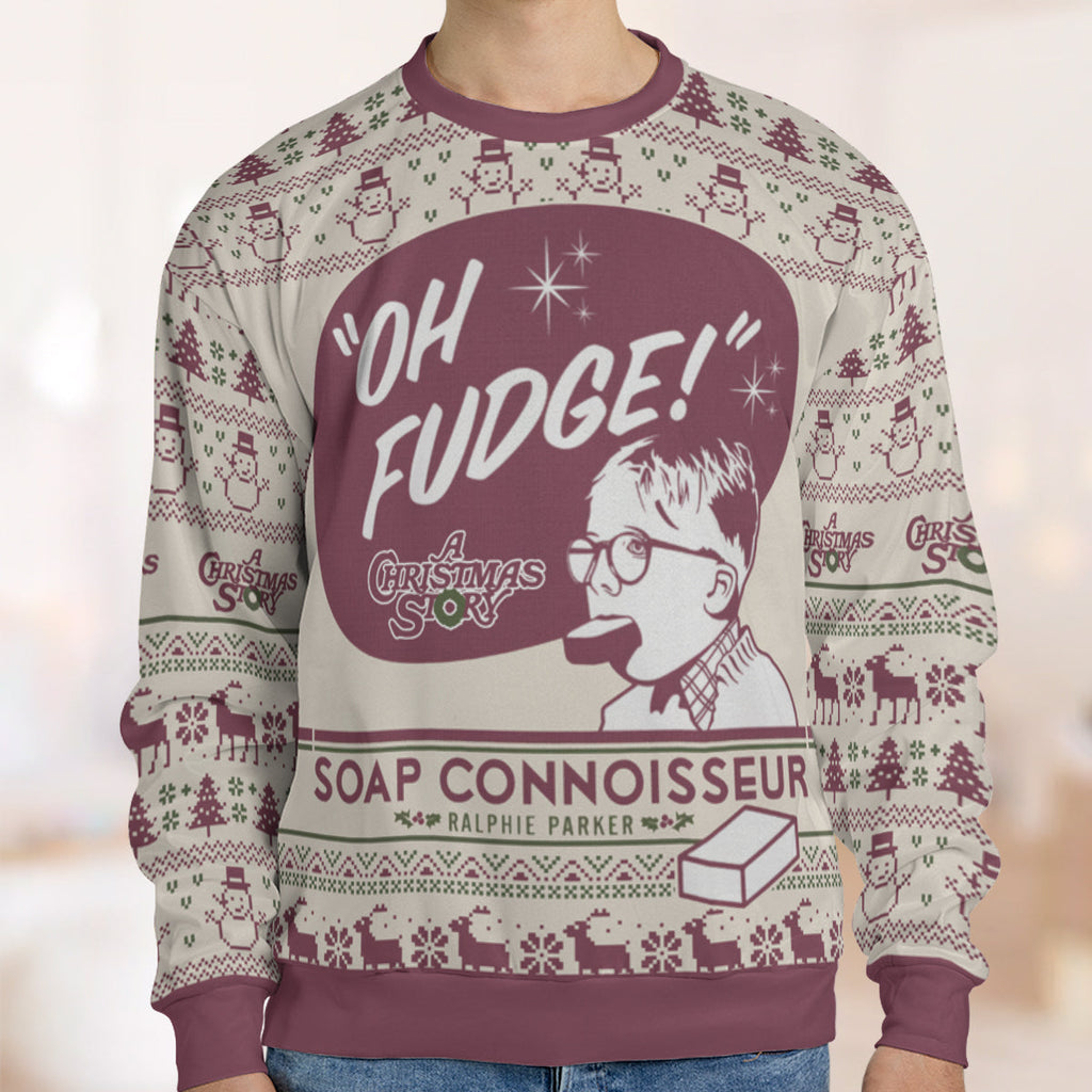 Soap Connoisseur A Christmas Story Ugly Christmas Sweatshirt