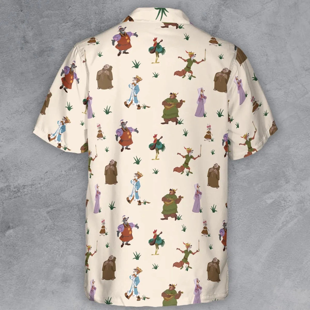 Oo-de-lally Robin Hood Characters Button Down Shirt