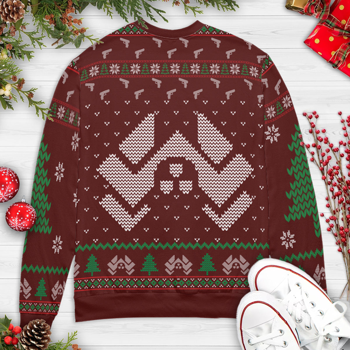 It's Not Christmas Until Hans Gruber Falls From Nakatomi Plaza Ugly Christmas Sweatshirt