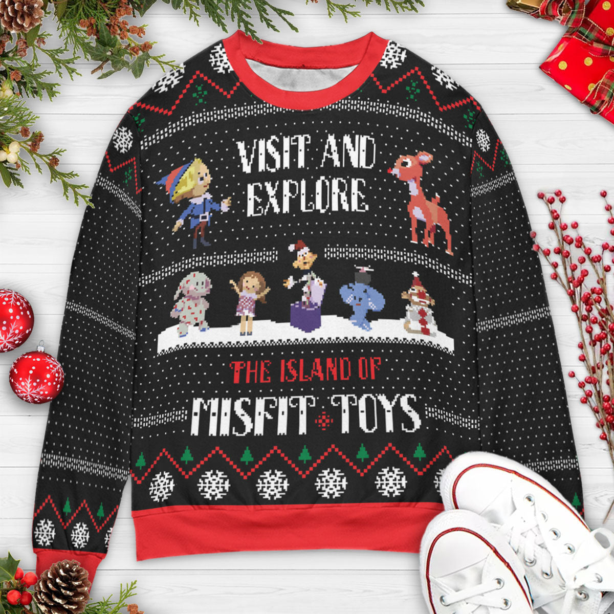 Island Of Misfit Toys Rudolph Ugly Christmas Sweatshirt