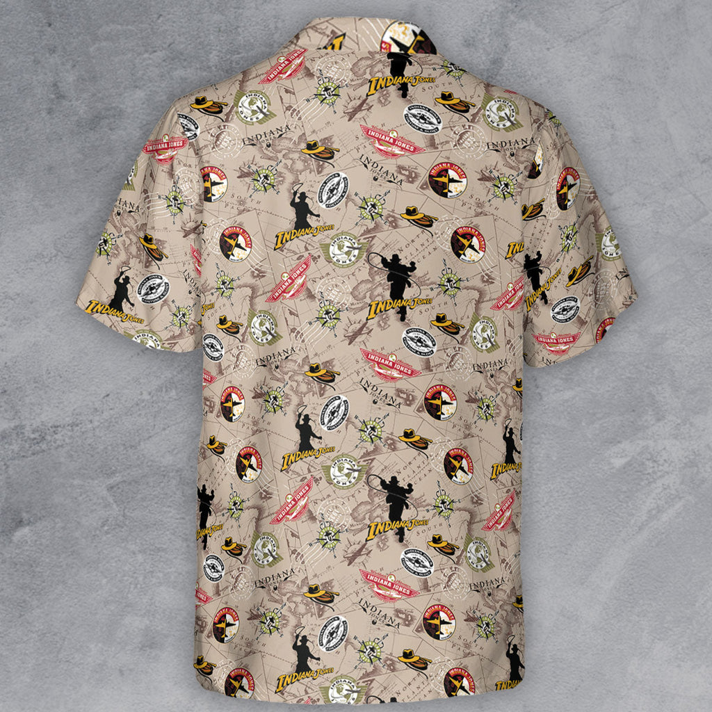Indiana Jones Patterns Button Down Shirt