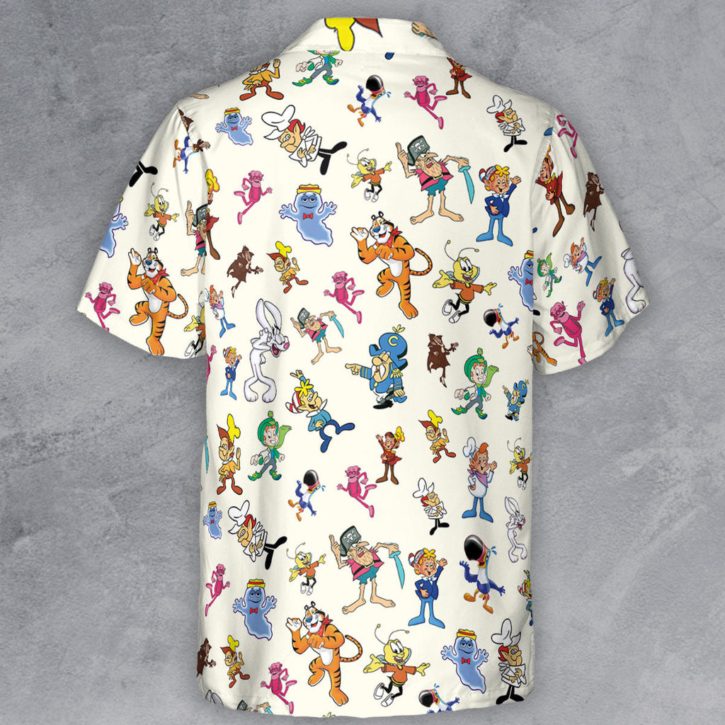 80s 90s Commercial Mascot Cereal Button Down Shirt