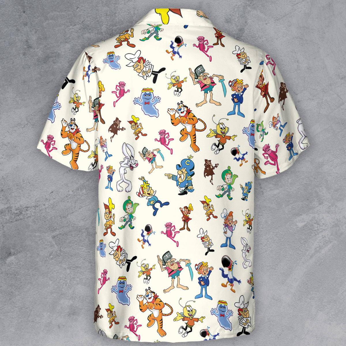 80s 90s Commercial Mascot Cereal Button Down Shirt