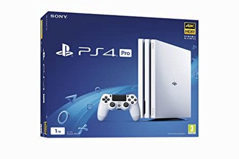Sony PlayStation 4 Pro 1TB White 4K HDR Gaming Console - PS4 Pro
