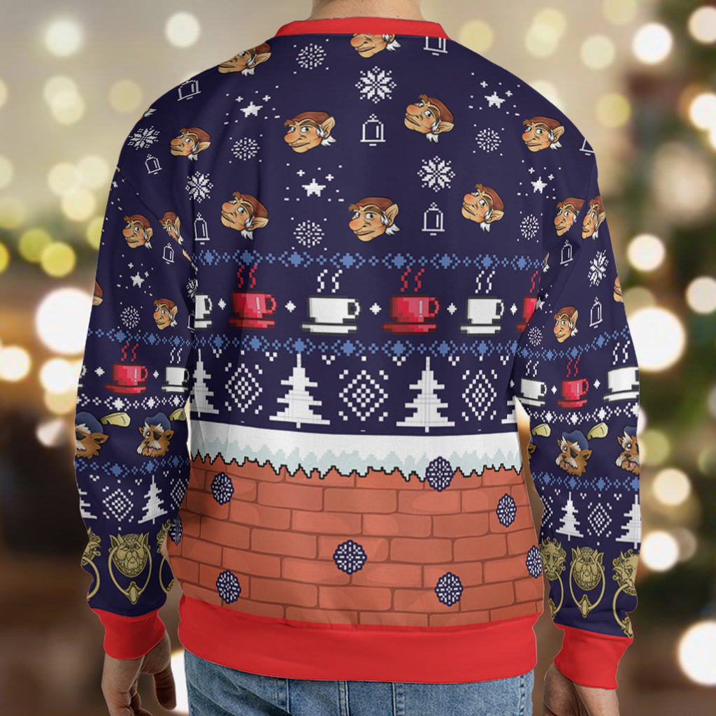 Ello Worm Labyrinth Ugly Christmas Sweatshirt
