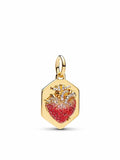 Heart Dangle Charm - Gold