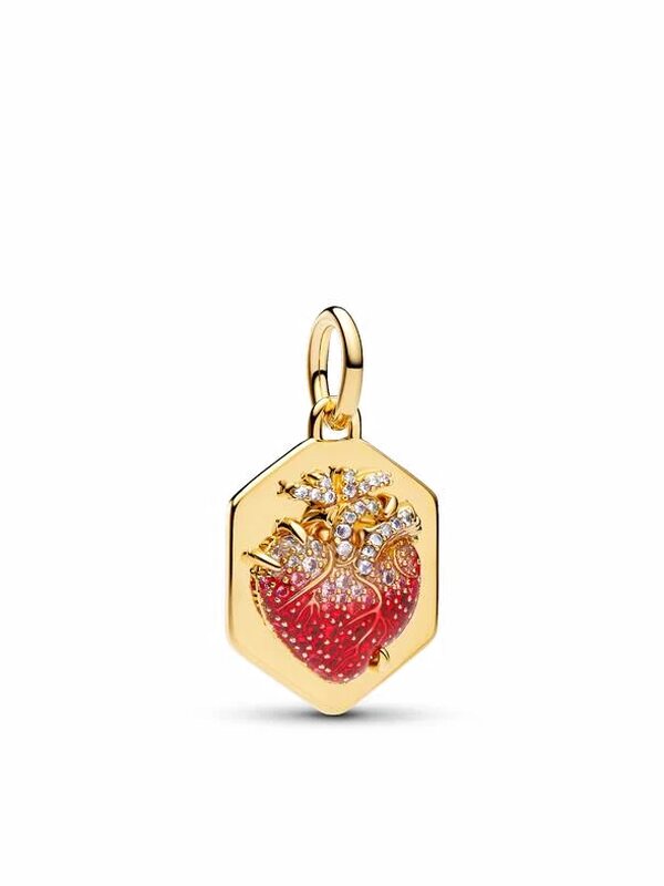 Heart Dangle Charm - Gold