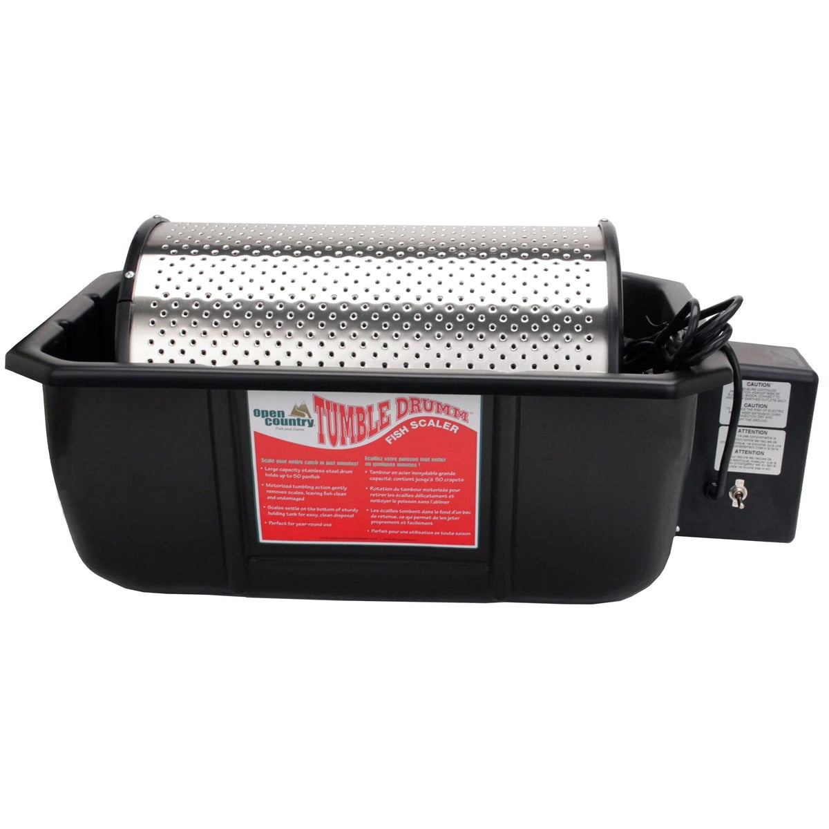 Open Country Automatic Fish Scaler - Tumble Drumm