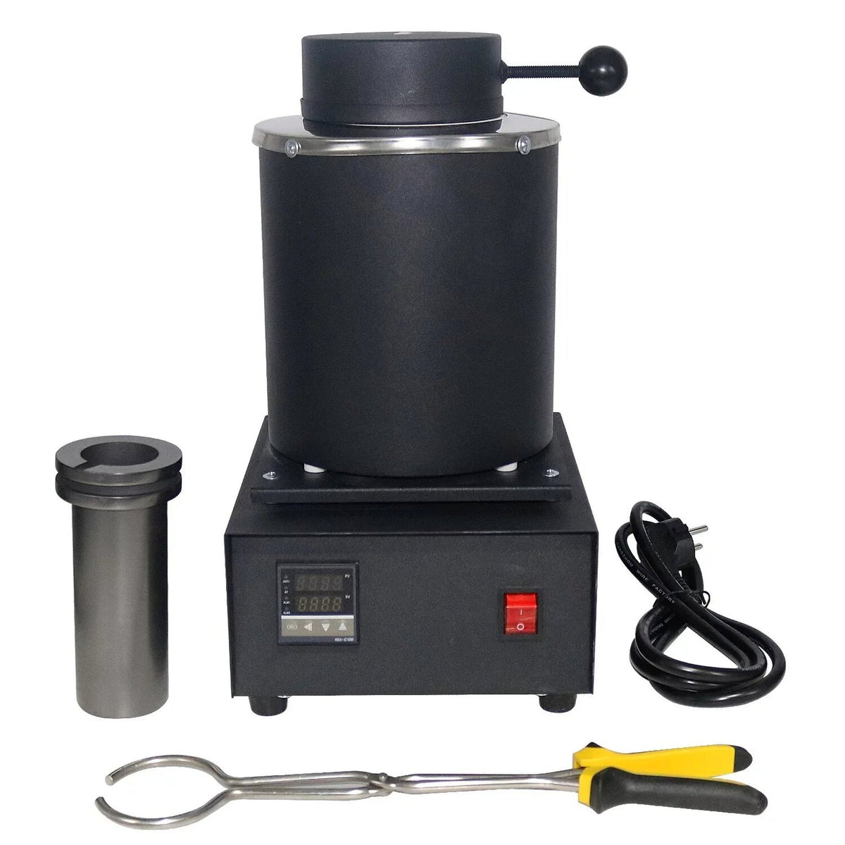 SHANGNIULU Digital Gold Melting Furnace, 2KG, 1400W, 110V With Graphite Crucible