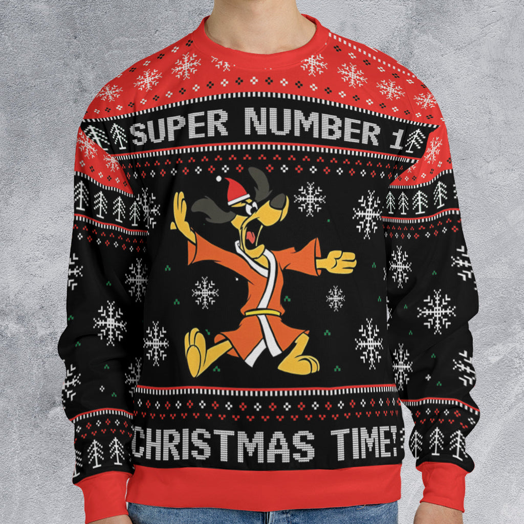 Super Number One Hong Kong Phooey Ugly Christmas Sweatshirt