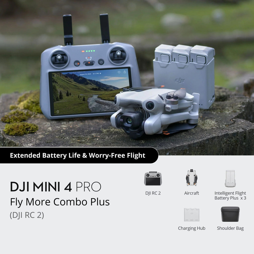DJI Mini 4 Pro Fly More Combo With DJI RC 2 Controller - Mini 4 Pro
