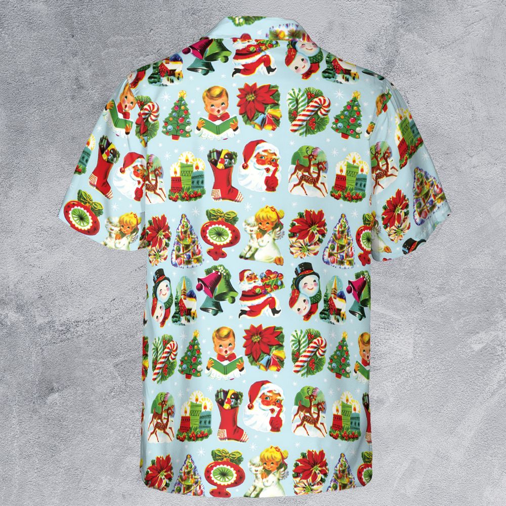 60s christmas decorations Button Down Shirt