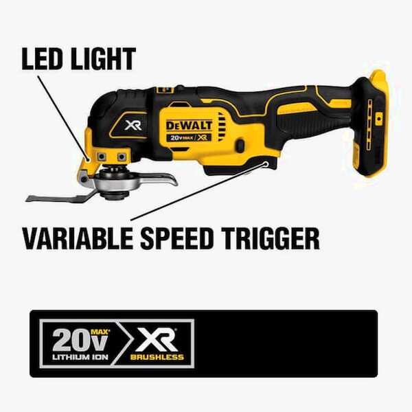 DEWALT 20V MAX Cordless 10 Tool Combo Kit With (2) 20V 2.0Ah Batteries, Charger And Bag - DCK1020D2