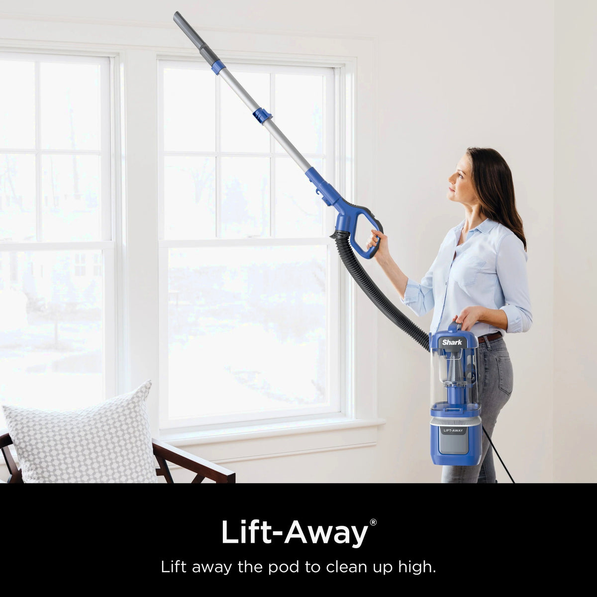 Shark Navigator Lift-Away ADV Bagless Upright Vacuum, Blue - LA360