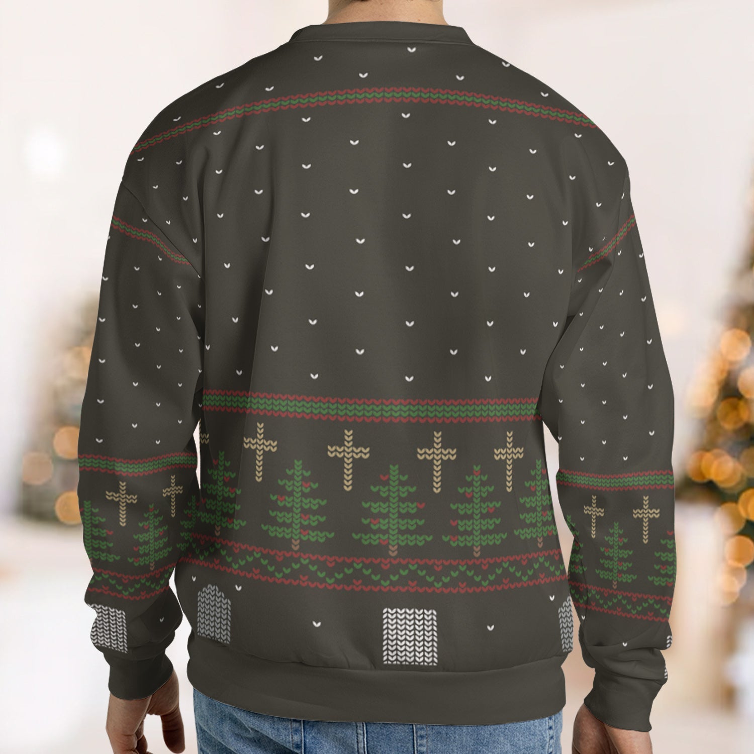 Festive Slayer Buffy the Vampire Slayer Ugly Christmas Sweatshirt
