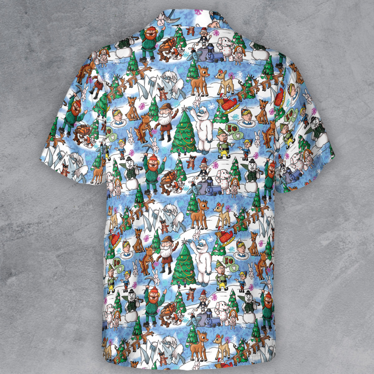 Snowland Rudolph the Red-Nosed Reindeer Button Down Shirt