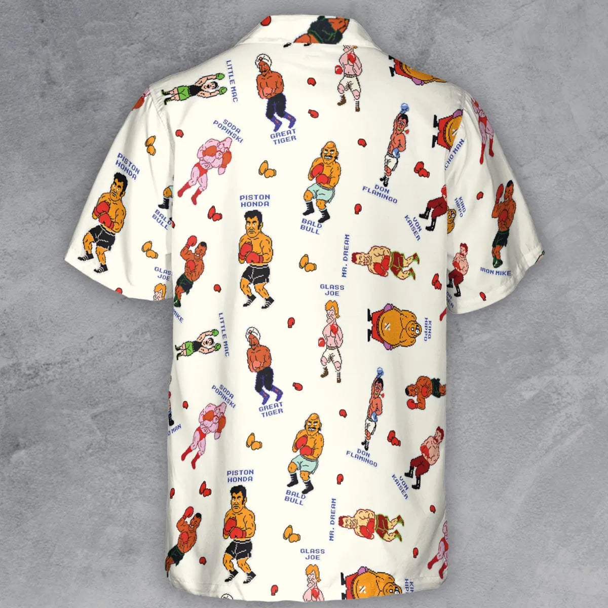 Retro Game Punch Out Button Down Shirt