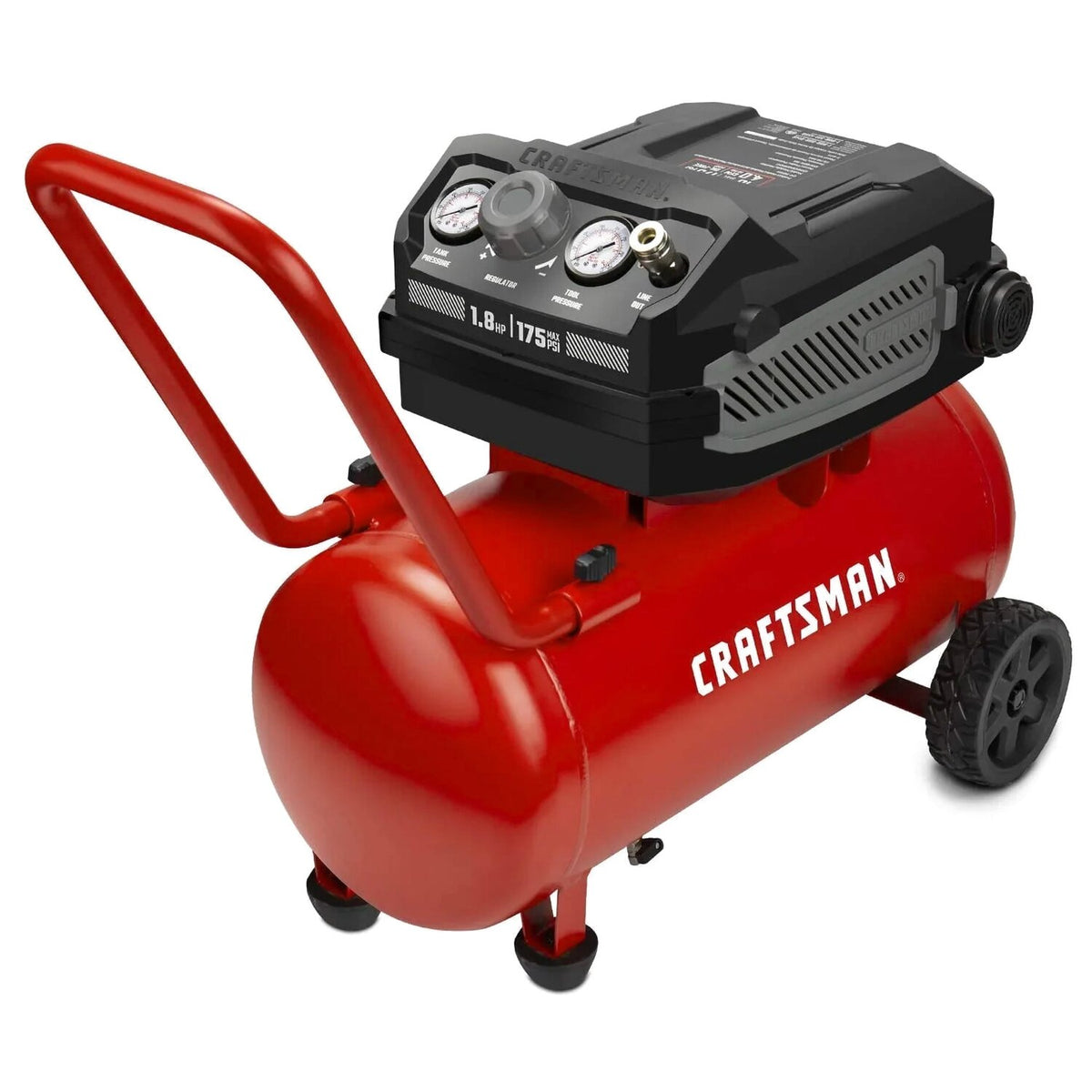 CRAFTSMAN Hard Air Compressor, 10 Gallon, 1.8 HP, 175 PSI, 4.0 CFM @ 90 PSI - CMXECXA0201041